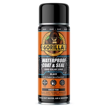 Gorilla Coat &amp; Seal Vízálló Bevonat és Tömítő SPRAY Fekete 450ml
