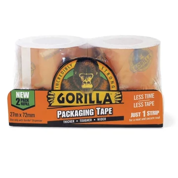 Gorilla Packing Tape csomagolószalag utántöltő 2 x 27m 