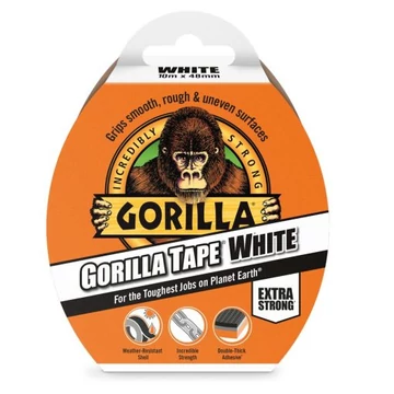 Gorilla TAPE White fehér ragasztószalag 10m x 48mm 
