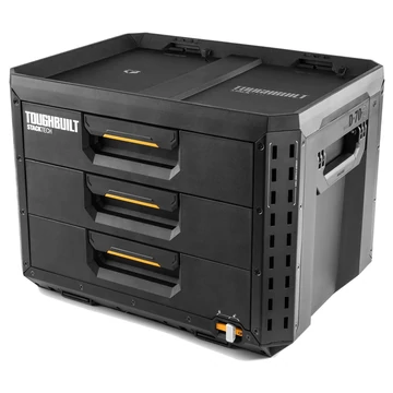 TOUGHBUILT B1-D-70-3 StackTech 3 fiókos szerszámosláda 53,3x40,6x39,6cm (TB-B1-D-70-3)
