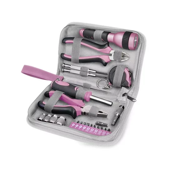 EXTOL Lady szerszámkészlet 23 részes - Rózsaszín, szövet táskában (6595)