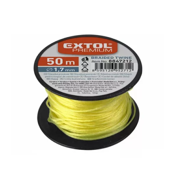  EXTOL Kőműves zsinór, sodort 1.7mmx50m (8847212)