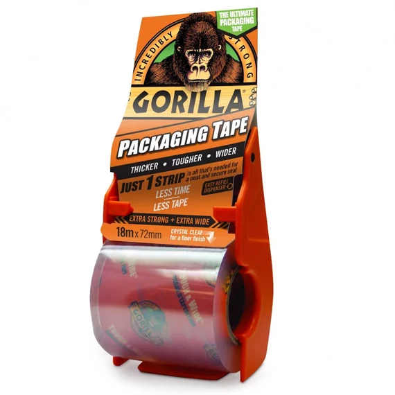 Gorilla Packing Tape csomagolószalag adagolóval 18m x 72mm 