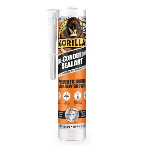 Gorilla Sealant Clear átlátszó szilikon tömítő 30perc 295ml  