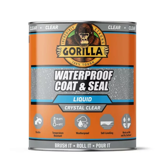 Gorilla Waterproof Coat & Seal vízálló bevonat és tömítő átlátszó 473ml
