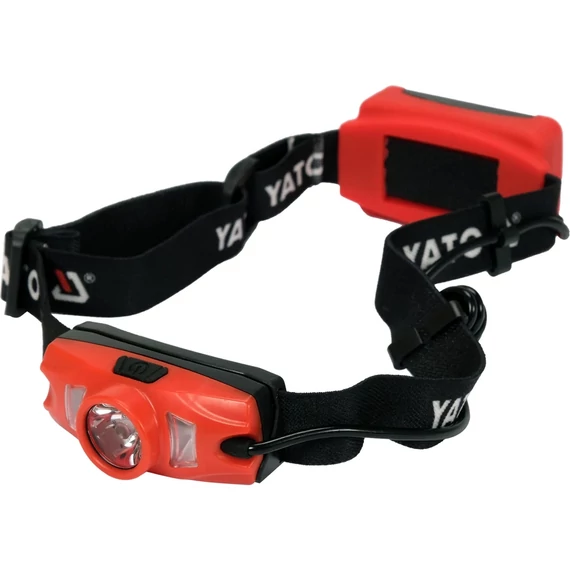 YATO CREE XTE Akkus fejlámpa IP44, 500lm (Li-Ion 1000mAh 3,7V) (YT-08596)