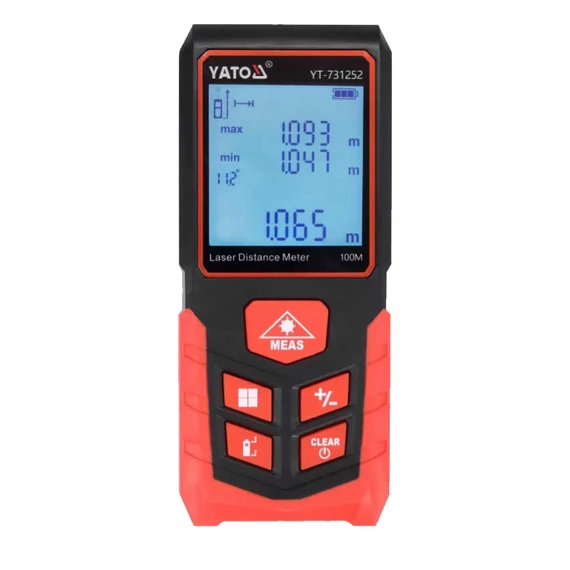 YATO Lézeres távolságmérő, 0,05-100m